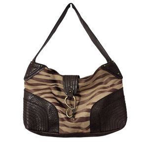 Jessica Simpson Brown Zebra Handbag